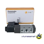 خرید شیر برقی پنوماتیک EMC مدل 5/2 تک بوبین در سایزهای 1/4، 3/8 و 1/2 اینچ - فروشگاه ویونا صنعت