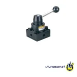 شیر دستی گردان پنوماتیک EMC مدل MR432-8 سایز 1/4 با بدنه آلومینیومی و ساختار وسط بسته - ویونا صنعت