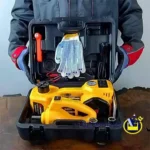 مجموعه کمپرسور فندکی، جک و بکس شارژی اینتیمکس مدل 13005 در کیف حمل